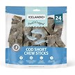 Show in main carousel: Icelandic+ Short Chew Sticks Cod Skin Dog Treats, 5-in, 24 count slide 1 of 2