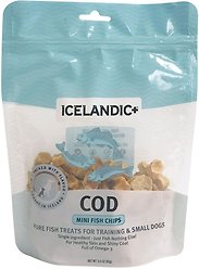 Icelandic+ Mini Fish Chips Cod Dog Treats, 3.0-oz bag