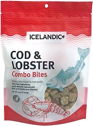 Icelandic+ Combo Bites Cod & Lobster Dog Treats, 3-oz bag