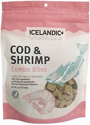 Icelandic+ Combo Bites Cod & Shrimp Dog Treats, 3-oz bag
