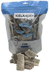 Icelandic+ Skin Pieces Cod Dog Treats, 8-oz bag