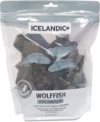 Icelandic+ Stick Chews Wolffish Skin Dog Treats, 9.0-oz bag