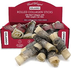 Icelandic+ Rolled Collagen Sticks Beef Collagen Dog Treats, 0.75-oz stick, 1 count