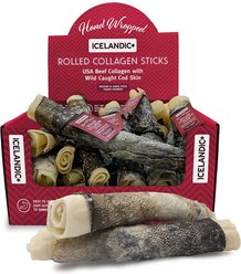 Icelandic+ Rolled Collagen Sticks Beef Collagen Dog Treats, 2.5-oz stick, 1 count