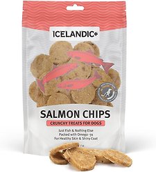 Icelandic+ Fish Chips Salmon Dog Treats, 2.5-oz bag