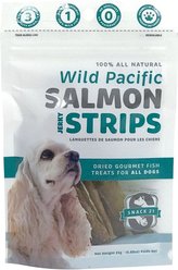 Snack 21 Jerky Salmon Strips Dog Treats, 0.88-oz bag