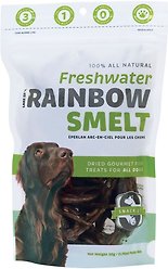 Snack 21 Freshwater Rainbow Smelt Dog Treats, 1.76-oz bag