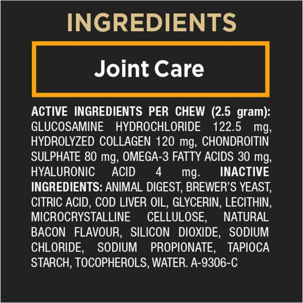 Show full view: Purina Pro Plan Veterinary Supplements Joint Care Canine Joint Support Supplement for Small & Medium Dogs, 75-g pouch slide 9 of 9