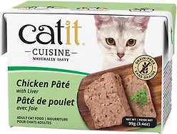Catit Cuisine Chicken Pate with Liver Wet Cat Food, 95-g pouch