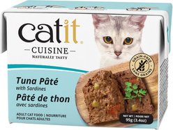 Catit Cuisine Tuna Pate with Sardines Wet Cat Food, 95-g pouch
