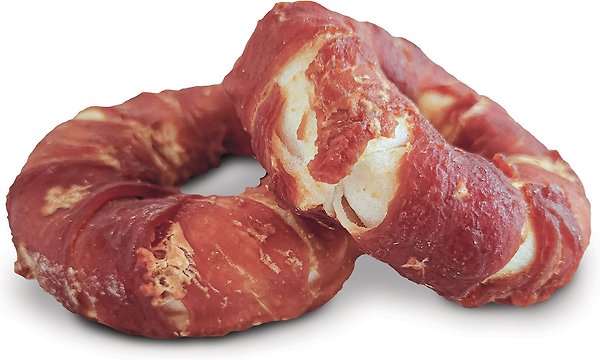 Show full view: Dogit Snack Bar Rawhide Chicken-Wrapped Donut Dog Treats, Small, 2 count slide 3 of 3