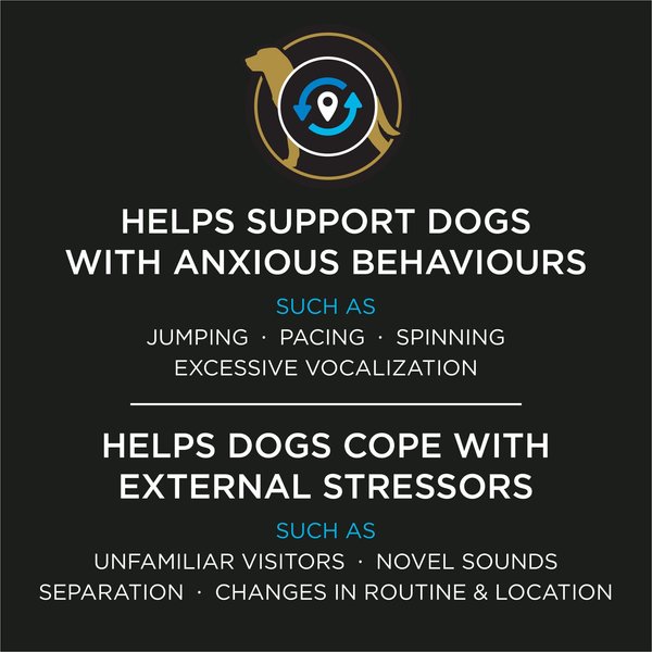 Show full view: Purina Pro Plan Veterinary Supplements Calming Care Powdered Canine Calming Probiotic Dog Supplement, 1-g sachet, 30 count slide 3 of 8