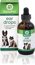NaturPet Ear Drops for Dogs & Cats, 100-mL bottle