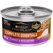 Show in main carousel: Purina Pro Plan Complete Essentials Turkey & Rice Entree Wet Cat Food, 85-g can, case of 24 slide 1 of 9