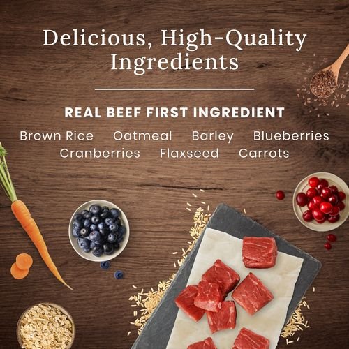 Show full view: Blue Buffalo Wilderness Beef + Wholesome Grains High-Protein Natural Puppy Dry Dog Food, 10.8-kg bag slide 4 of 4