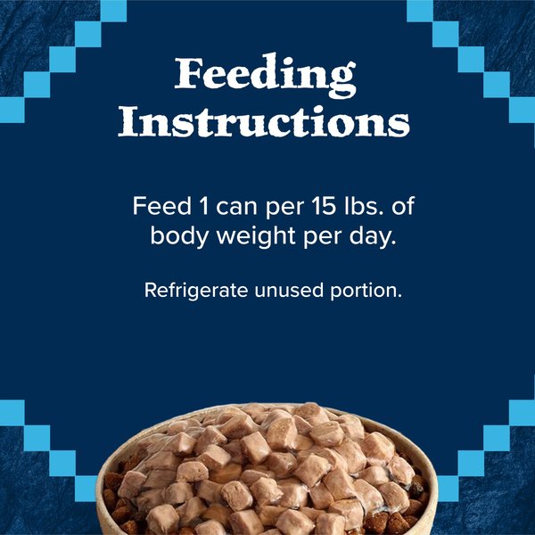 Show full view: Blue Buffalo Wilderness Adult High Protein Grain-Free Beef, Chicken & Salmon, & Chicken Variety Food Wet Dog Food, 12.5-oz can, case of 6 slide 9 of 10