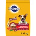 Pedigree Marrobites Grilled Steak & Vegetable Flavour Adult Dry Dog Food, 6.35-kg bag