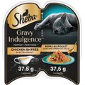 Sheba Gravy Indulgence Chicken Entree in Extra Gravy Grain-Free Adult Wet Cat Food, 75-g tray, case of 24