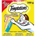 Temptations Creamy Puree with Chicken, Salmon & Tuna Variety Pack Lickable Cat Treats, 12-g pouch, pack of 24