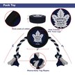 Show in main carousel: Pets First NHL Hockey Puck Rope Dog Toy, Toronto Maple Leafs slide 3 of 3