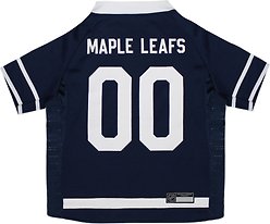 Pets First NHL Hockey Dog & Cat Jersey, Toronto Maple Leafs, Small