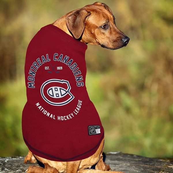 Show full view: Pets First NHL Hockey Dog & Cat T-Shirt, Montreal Canadiens, Medium slide 4 of 6
