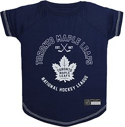 Pets First NHL Hockey Dog & Cat T-Shirt, Toronto Maple Leafs, X-Small