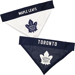 Pets First NHL Hockey Dog & Cat Reversible Bandana, Toronto Maple Leafs, Small/Medium