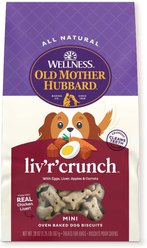 Old Mother Hubbard by Wellness Classic Liv'R'Crunch Natural Mini Oven-Baked Biscuits Dog Treats, 567-g bag