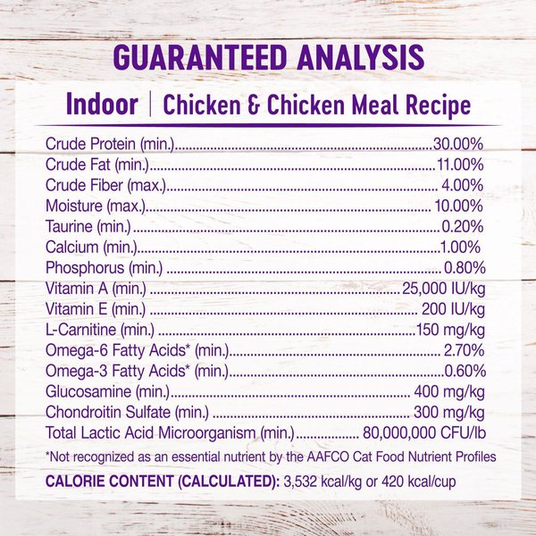 Show full view: Wellness Complete Health Chicken Indoor Dry Cat Food, 2.27-kg bag slide 8 of 10