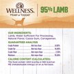 Show in main carousel: Wellness Ninety-Five Percent Lamb Grain-Free Canned Dog Food, 374-g can, case of 12 slide 6 of 8