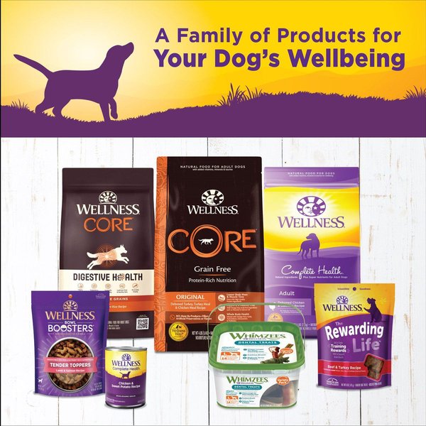 Show full view: Wellness Complete Health Chicken & Sweet Potato Formula Natural Canned Dog Food, 354-g can, case of 12 slide 6 of 7