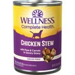 Show in main carousel: Wellness Thick & Chunky Chicken Stew with Peas & Carrots Grain-Free Natural Canned Dog Food, 354-g, case of 12 slide 2 of 9