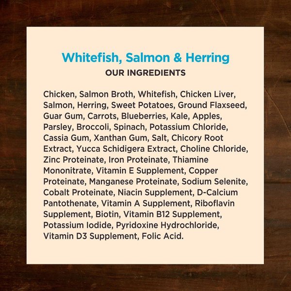 Show full view: Wellness CORE Grain-Free Whitefish, Salmon & Herring Formula Canned Dog Food, 354-g can, case of 12 slide 4 of 8