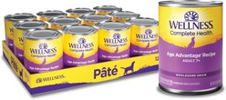 Wellness Complete Health Senior Formula Natural Canned Dog Food, 354-g can, case of 12