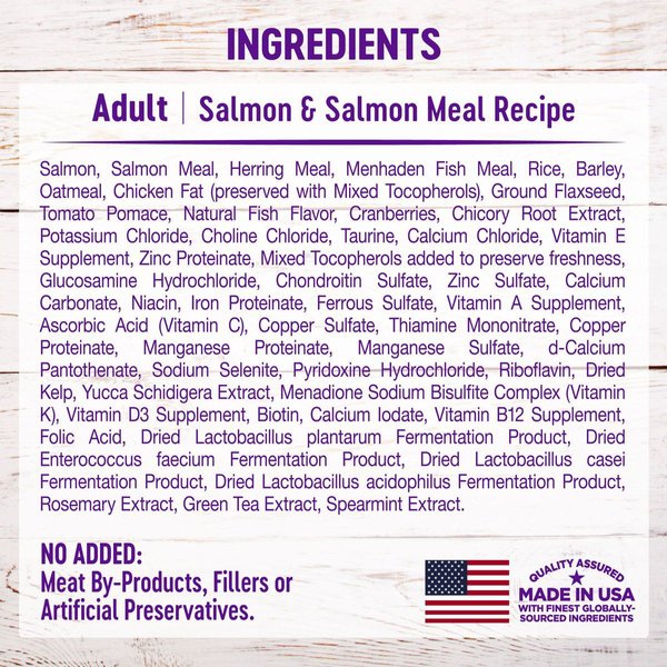 Show full view: Wellness Complete Health Salmon Adult Dry Cat Food, 2.27-kg bag slide 7 of 10
