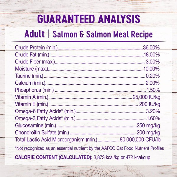 Show full view: Wellness Complete Health Salmon Adult Dry Cat Food, 2.27-kg bag slide 8 of 10