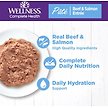 Show in main carousel: Wellness Complete Health Beef & Salmon Formula Grain-Free Canned Cat Food, 85-g can, case of 24 slide 3 of 10