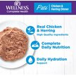 Show in main carousel: Wellness Complete Health Chicken & Herring Formula Grain-Free Canned Cat Food, 156-g can, case of 24 slide 2 of 16