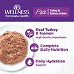 Show in main carousel: Wellness Complete Health Turkey & Salmon Formula Grain-Free Natural Canned Cat Food, 85-g can, case of 24 slide 2 of 16
