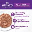 Show in main carousel: Wellness Complete Health Turkey & Salmon Formula Grain-Free Natural Canned Cat Food, 354-g can, case of 12 slide 2 of 16