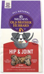 Old Mother Hubbard by Wellness Mother's Solutions Hip & Joint Natural Oven-Baked Biscuits Dog Treats, 567-g bag