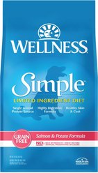 Wellness Simple Limited Ingredient Diet Grain-Free Salmon & Potato Formula Natural Dry Dog Food, 10.9-kg bag