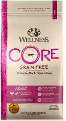 Wellness CORE Grain-Free Turkey, Turkey Meal & Duck Formula Natural Dry Cat Food, 2.27-kg bag