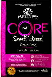 Wellness CORE Grain-Free Small Breed Turkey & Chicken Recipe Dry Dog Food, 5.44-kg bag