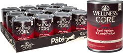 Wellness CORE Grain-Free Beef, Venison & Lamb Formula Canned Dog Food, 354-g can, case of 12