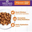 Show in main carousel: Wellness Complete Health Morsels Chicken Entree Grain-Free Canned Cat Food, 156-g can, case of 24 slide 3 of 10