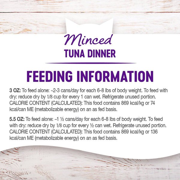 Show full view: Wellness Complete Health Minced Tuna Dinner Grain-Free Canned Cat Food, 156-g can, case of 24 slide 6 of 8