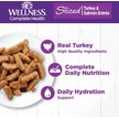 Show in main carousel: Wellness Complete Health Sliced Turkey & Salmon Dinner Grain-Free Canned Cat Food, 156-g can, case of 24 slide 3 of 10