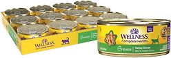 Wellness Complete Health Natural Grain-Free Gravies Turkey Dinner Canned Cat Food, 156-g can, case of 12